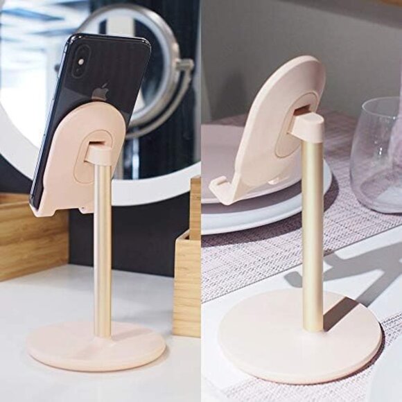 Phone Stand for Desk, Adjustable Cell Phone Holder for Desk, Compatible with 4"- - Picture 2 of 6